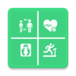 bmi bmr & ideal weight tracker android application logo